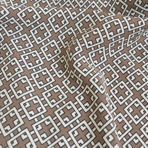 ✨ Abercrombie Fitch Satin Wide Leg Trousers Pull On Pant Brown Beige - Picture 13 of 15